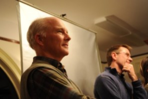Dec. 2012 presentation of Richard Waterhouse and Dan Butler's short movie, Pearl. Photo courtesy: J.D. Sloan