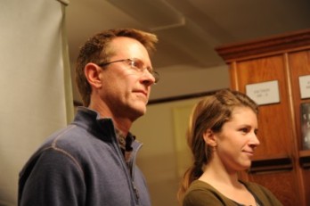 Dec. 2012 presentation of Richard Waterhouse and Dan Butler's short movie, Pearl. Photo courtesy: J.D. Sloan